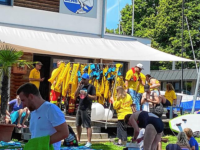 Bild 15: Bilder vom Seeschwimmen 2023 am See-Ende