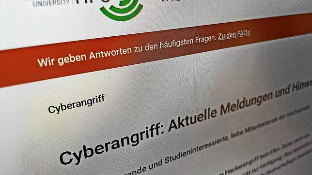 Nach der Cyberattacke informiert die Hochschule über eine neu eingerichtete Webseite über die aktuelle Lage. Bild: Helen Moser