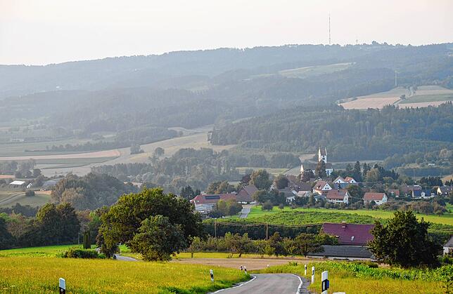 Blick auf Rogenbeuren.