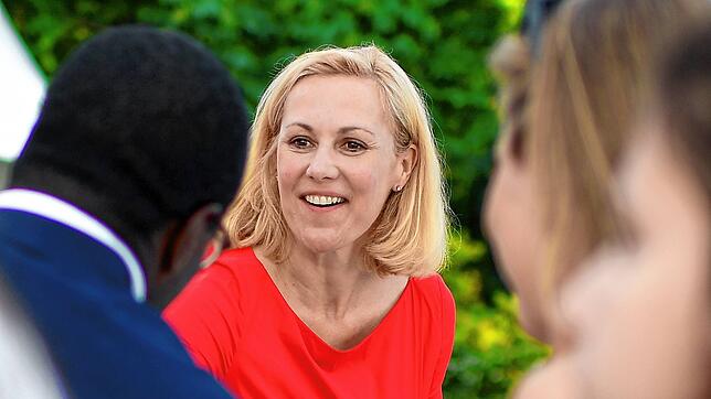 Endlich wieder glücklich: die frühere First Lady Bettina Wulff im Jahr 2019 bei der Feier zu 25 Jahre Deutsche Kinder- und Jugendstiftung.