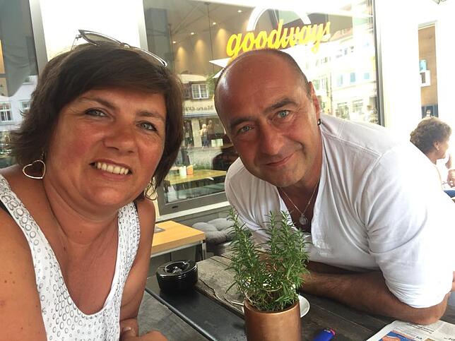 Nada Kosanovic und Giuseppe Sutera aus Bonndorf: "Wir haben uns beim Verlassen des Zeltes überhaupt nicht mehr sicher gefühlt und ...