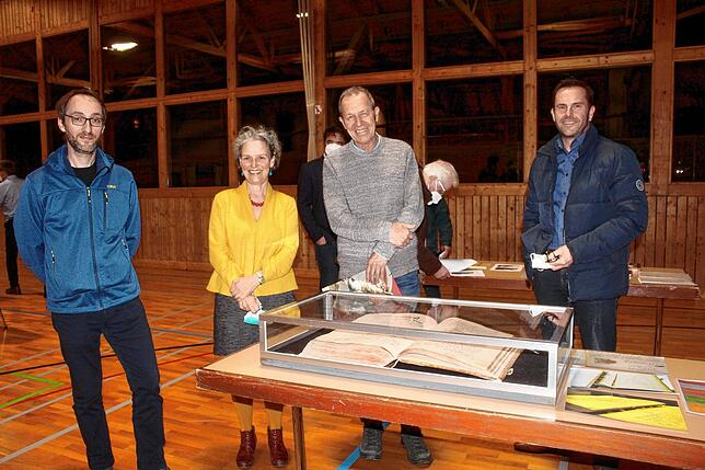 Stephan Seidel, Christiane Wachsmann, Olaf Brandt und Matthias Reichle (von links) bilden die Projektgruppe „Archiv“.