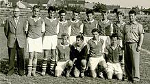 Die A-Jugend des FC Konstanz 1955 beim Endspiel um die Süddeutsche Meisterschaft in Bad Wörishofen gegen den VfB Stuttgart (stehend, von ...
