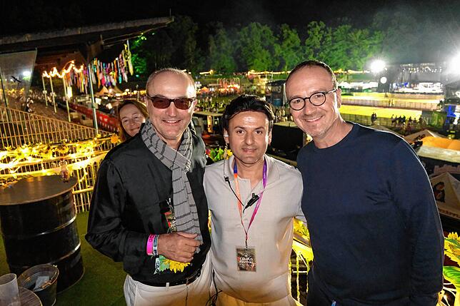 Ohne sie gäbe es das Festival nicht (von links): Der damalige Uni-Rektor Ulrich Rüdiger hob es 2015 mit aus der Taufe, Xhavit Hyseni hat ...