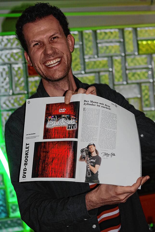 Das waren Zeiten: Der langhaarige Philipp Opitz als Autor im Guitar Magazin.