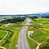 Die B31-neu bei Friedrichshafen. Im Hintergrund ist die Anschlussstelle FN-West zu sehen.