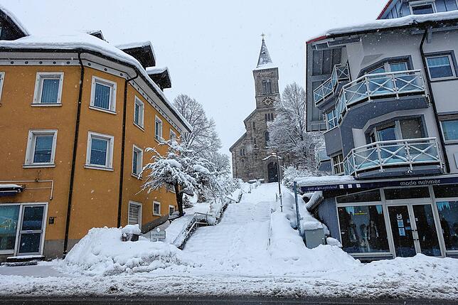 14. Januar 2021: Schnee in Bonndorf.