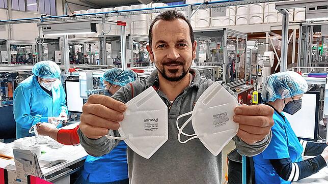 Er will dafür sorgen, dass ausrangierte Masken klimaneutral vernichtet werden können: Univent Medical-Geschäftsführer Thomas Vosseler ...