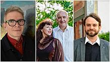 Tobi Dahmen (von links) erzählt die Geschichte seiner Familie, Liane und Norbert Fitzke singen „con emozione“ und Andreas Anton erklärt ...