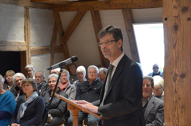 Bürgermeister Georg Riedmann lobte das „gute Miteinander“ der an dem Umbau Beteiligten.