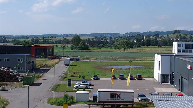 Blick in das Salemer Gewerbegebiet Am Wasserstall. Viele Unternehmen sind hier zu Hause. Ein metallverarbeitender Betrieb wurde mehrfach ...