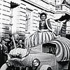 So sah der große Umzug durch Konstanz am Fasnachtssonntag 1950 aus. An der Spitze der Schneckenbürgler fuhr das Wappentier mit der ...