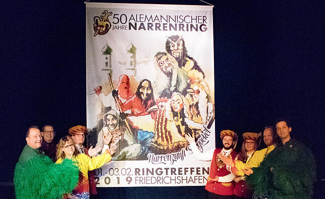 Ein riesiger Organisationsaufwand mischt sich bei der Narrenzunft Seegockel mit viel Vorfreude, von links: Karl Haller, Udo Herrmann, ...