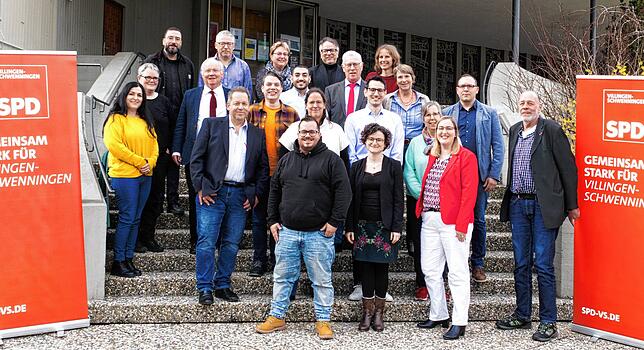Die SPD präsentiert nach eigenen Angaben eine ausgewogene Liste für die Kommunalwahl am 9. Juni. Das Bild aus dem Februar 2024 zeigt ...