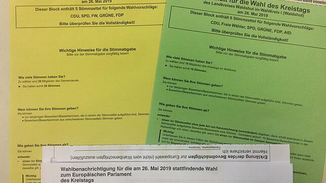 Die Wahlbenachrichtigung und die Stimmzettel für die Kommunalwahlen wurden bereits an die Wahlberechtigten verschickt.