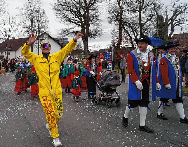 Die Stimmung ist famos beim Salemer Umzug.