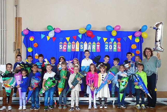 21 Kinder besuchen die 1c der Talschule Wehr. Sabine Hofer ist ihre Klassenlehrerin.