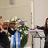 Anne-Sophie Mutter bei der Trauerfeier für Paul Gräb in der evangelischen Stadtkirche in Bad Säckingen.