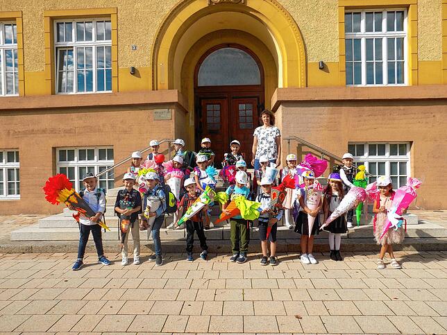 Die Murgtalschule Murg hat in diesem Jahr nach langer Pause erstmals wieder zwei erste Klassen. Im Bild die Klasse 1b mit ...