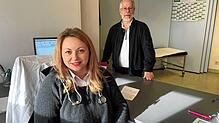 Alina Moraru prakiziert nun im Medizinischen Versorgungszentrum im Aqualon, Norbert Walter geht nun in den Ruhestand.