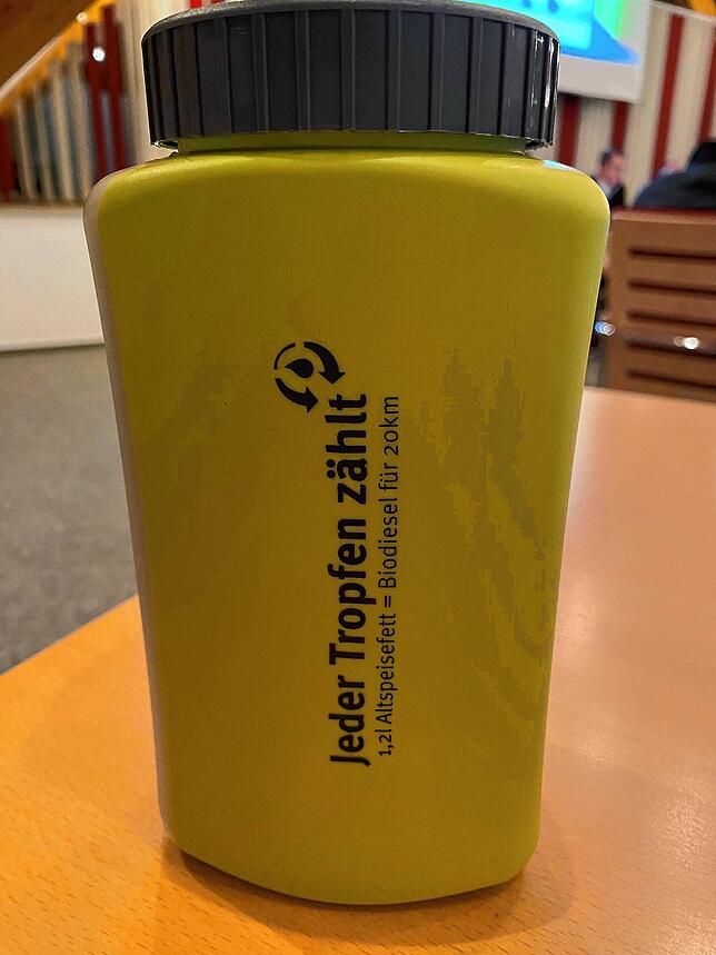 So sieht ein Sammelbehälter aus.
