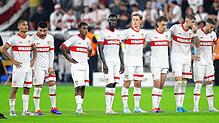 Haben im Elfmeterschießen gegen Bayer Leverkusen den Kürzeren gezogen: Die Profis des VfB Stuttgart.