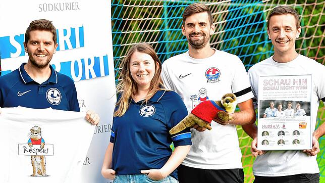 Die Macher von Hutti e.V. beim FC Huttingen: Marco Wenk ist Vorsitzender und Lena Ammermüller arbeitet als Schriftführerin mit. ...