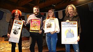 Sie freuen sich auf das 19. World-Town-Festival in Waldshut-Tiengen (von links) Kulturamtsleiterin Kerstin Simon und ihre Mitarbeiter ...