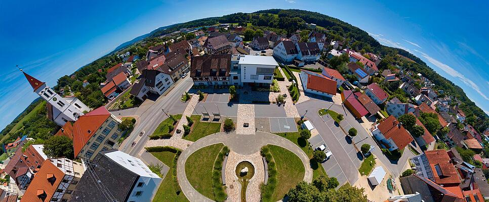 Eigeltingen 360 Grad Aufnahme Ortsmitte Eigeltingen