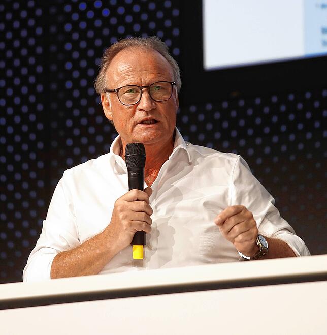 Jürgen Norbert Baur, Chef Edeka Frischemärkte Baur, wünscht sich, dass Politik und Handel an einem Strang ziehen.
