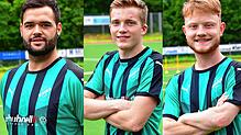 Joker-Tore: In der Schluss-Viertelstunde machten die eingewechselten Kevin Weiß, Marius Lais und Aaron Reiß (von links) mit ihren Toren ...