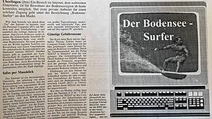 So berichtete der SÜDKURIER am 30. August 1995 über die neue Internetseite.