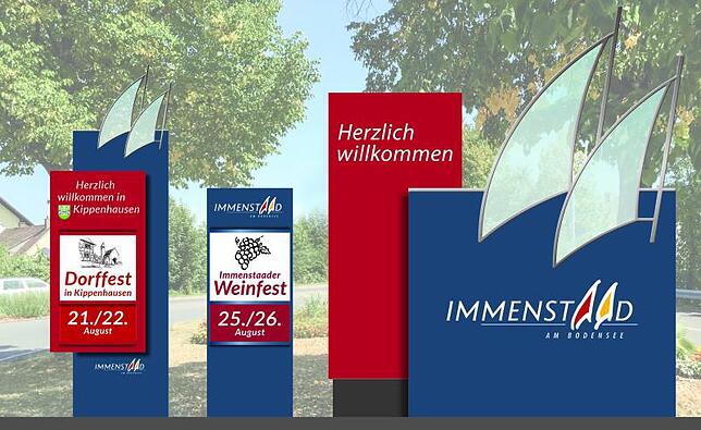 Die neue Beschilderung an den Ortseingängen lässt sich die Gemeinde 100 000 Euro kosten.