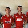 Der Hinterzartener Trainer mit seinen Neuzugängen (von links): Kay Ruf, Diego Steiert, Jens Tritschler und Luca Wehrle. Bild: Verein