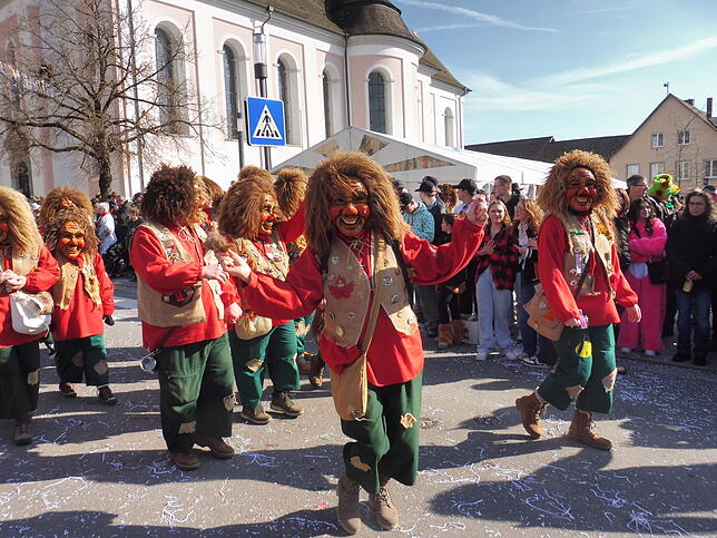 Bild 9: Fasnet-Sunntig-Umzug 2025 in Hilzingen: Farbenfrohes Treiben