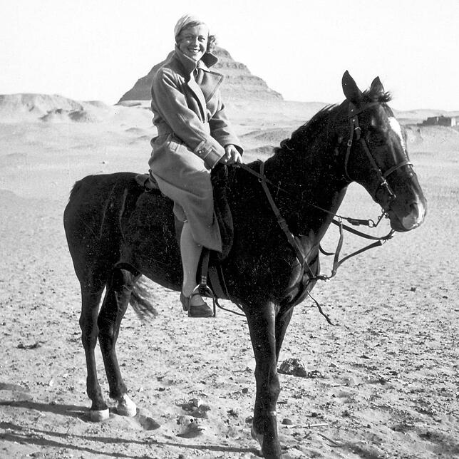 Lotte Eckener besuchte 1933 mit ihrem Vater Ägypten.
