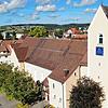 Die Pfarrkirche von Stetten a.k.M. Die Kirchgemeinde gehört zur Seelsorgeeinheit Heuberg, die 5564 Katholiken zählt.