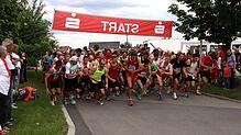 Der SV Hausen a.A. organisiert im Rahmen seiner Sporttage an Fronleichnam den 28. Volkslauf. Unser Bild zeigt den Start vor drei Jahren.