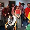 Dieses Ensemble spielt &bdquo;Wo gehobelt wird, da fallen Späne&ldquo; (von links): Michael Konz, Julian Wiedenbach, Birgit Dietrich, ...
