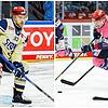 Sebastian Uvira (links) und Alexander Karachun sind unzufrieden mit den bisherigen Auftritten der Schwenninger Wild Wings.