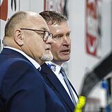 Das Trainergespann der Wild Wings: Niklas Sundblad (rechts) und Gunnar Leidborg