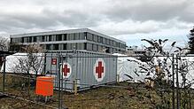 Das Krisen-Szenario steht. Die Zeltklinik vor dem Klinikum Friedrichshafen auch. Sie ist Teil des Notfallplans.