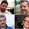 Christopf Hafen (SV Bermatingen), Jens Neumann (Stadtkapelle Markdorf), Markus Kieferle (SC Markdorf) und Thomas Rauber (FC Klufern, von ...