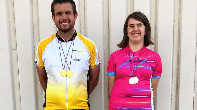 David Pancke aus Birkendorf holte beim Radsport-Tag in Walldürn zwei Mal Gold, Sophie Kistenbrügger aus Donaueschingen zwei Mal Silber.