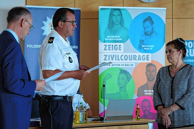 Maria Mammarella bewahrte eine Frau davor, überfahren zu werden.