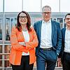 Die Zeppelin-Konzerngeschäftsführung (von links): Alexandra Mebus (Arbeitsdirektorin), Matthias Benz (Vorsitzender) Christian Dummler ...