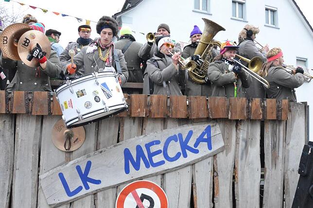 Bild 7: Bilder vom Narrensprung beim Ringtreffen des Alemannischen Narrenrings (Teil 3)