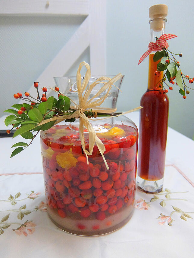 Bild 6: Den Herbst im Winter genießen: Hagebutten-Likör selbst gemacht