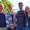Peter Wurst (Gästeführer), Maja Niemann (Touristinformation) sowie Erica Pasquetto und Nicola Fabris (onderoaders, von links) stehen in ...
