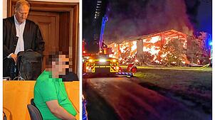 Einer der beiden Angeklagten Nico B., mit seinem Verteidiger Bernhard Mußgnug (Bild links). Zu den Anklagepunkten gehört unter anderem ...